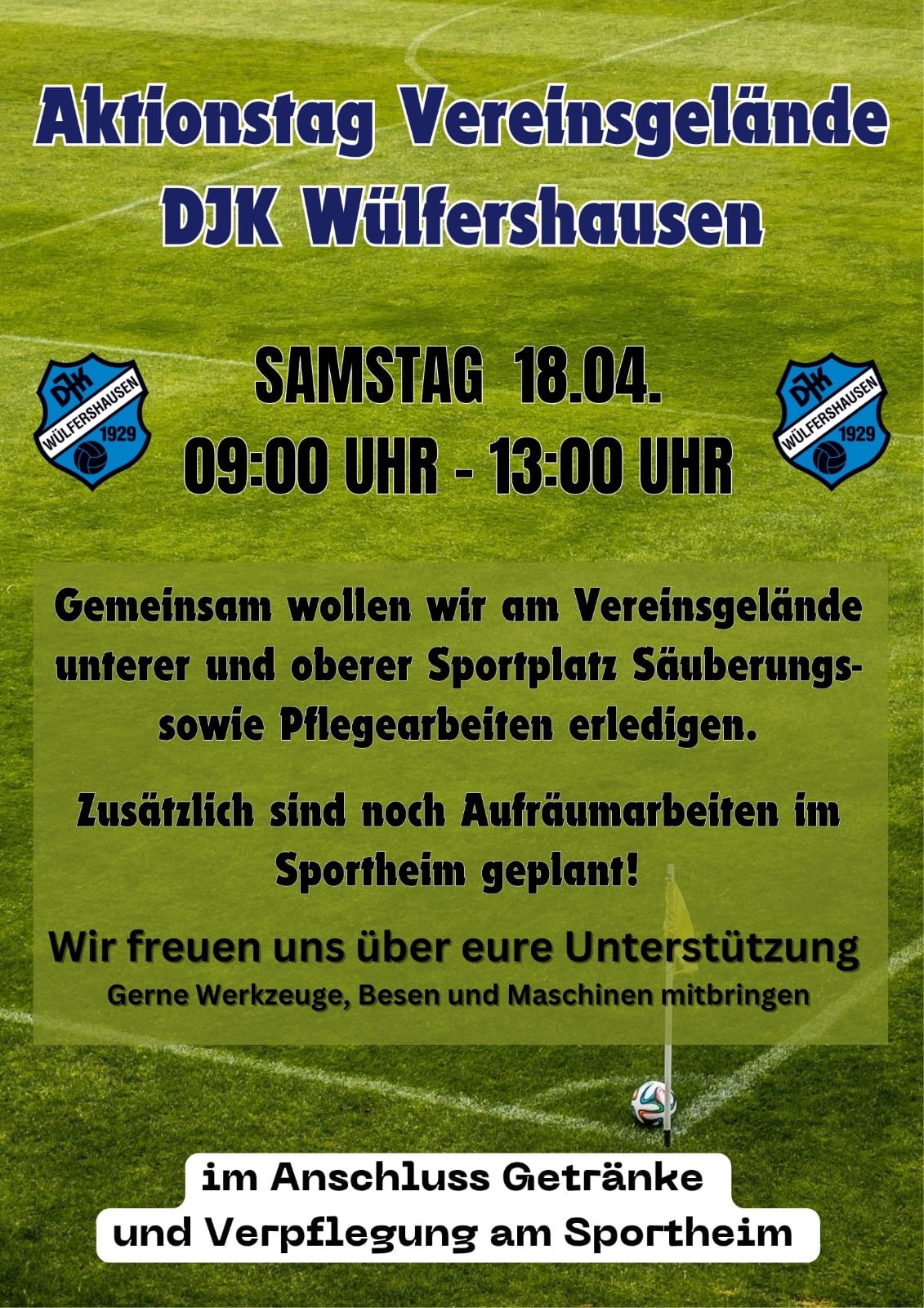 DJK Pflege Sportplatz April 2026